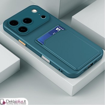Guminis dėklas su kišenėle - žalias (Apple Iphone 17 Pro/Iphone 18 Pro) Guminis dėklas su kišenėle - žalias (Apple Iphone 17 Pro/Iphone 18 Pro)